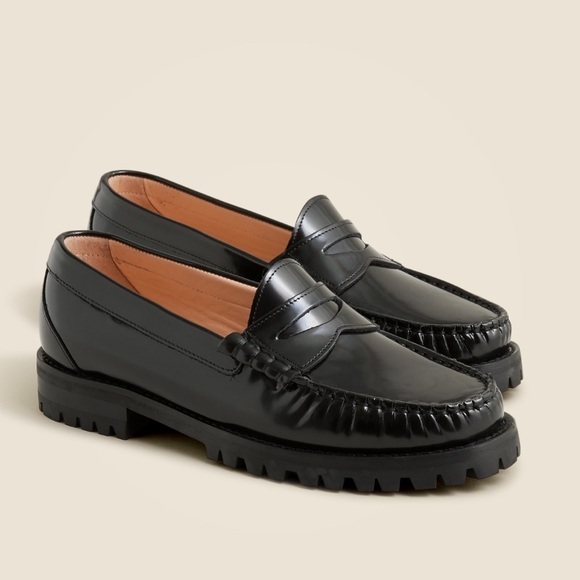 J. Crew Black Penny Loafers Size 11 - Picture 1 of 11